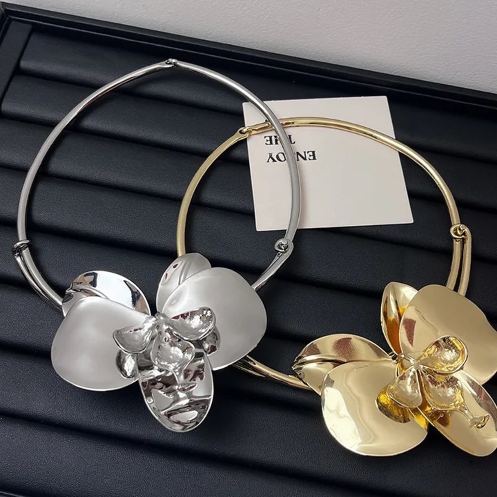 Zara 2-chains Heart Drop Charms Double Chain Necklaces Set - Picture 3 of 16